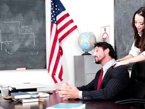 Petite Schoolgirl And Her Older Teacher Fucking Wildly