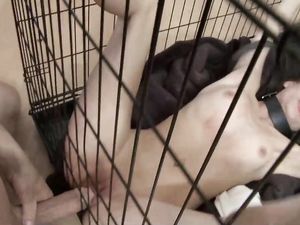 Teen Submissive In A Cage Fucked By Her Master