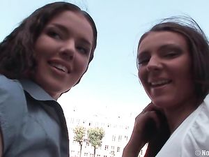 Double Dildo Fucking Teenagers Suck His Dick Too
